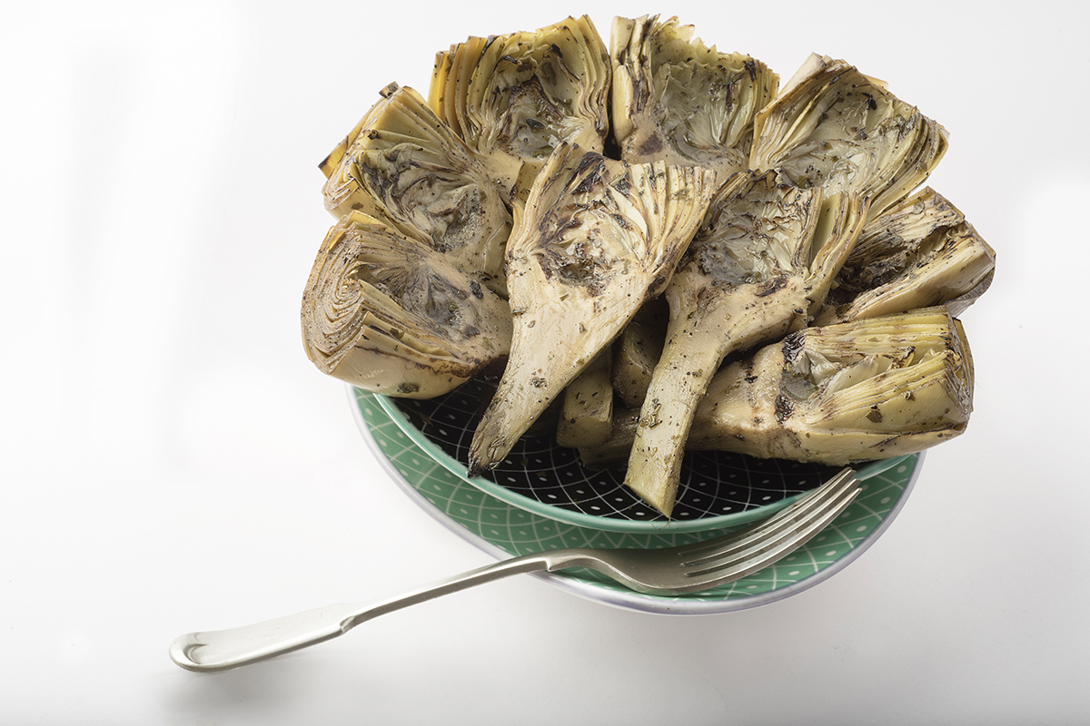 Carciofi con gambo grigliati