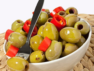 Olive verdi denocciolate piccanti al limone